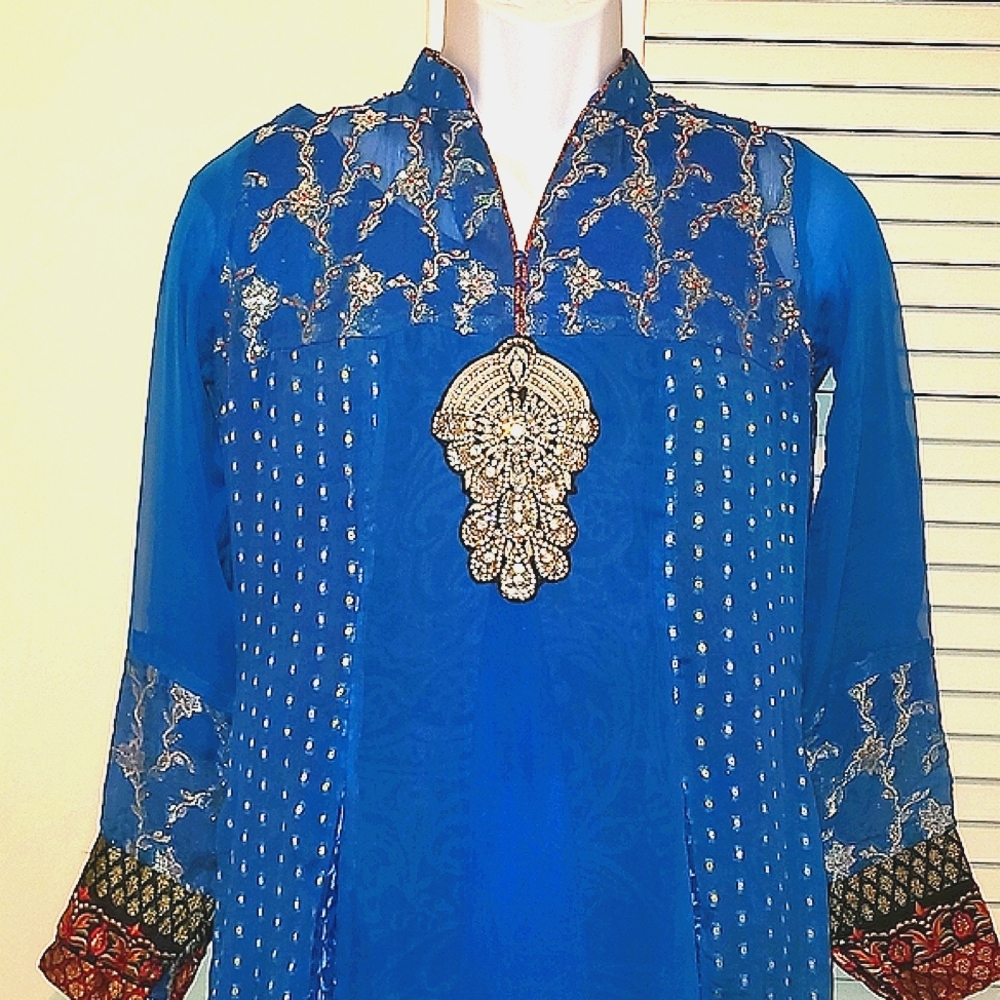 Beautiful Blue Churidar